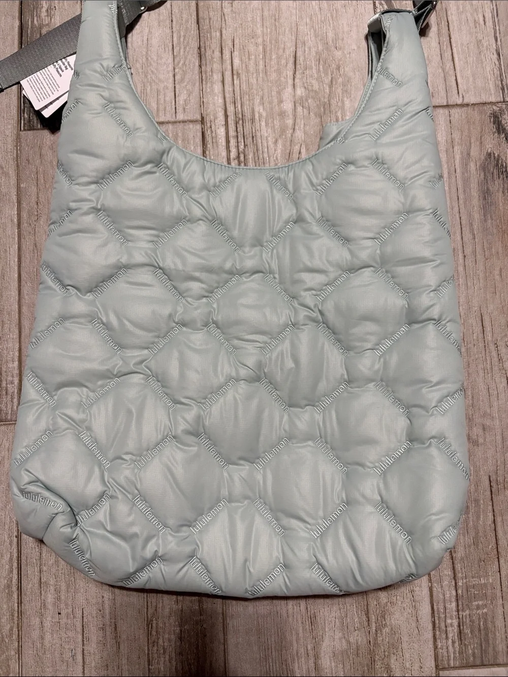 lululemon athletica Quilted Sage Green Hobo Bag
